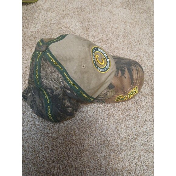 Cabela's Camouflage Logo Ball Cap Strapback Adjustable Hat - Picture 4 of 7